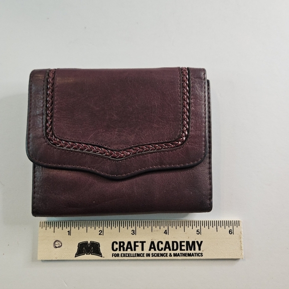 Vintage Burgundy Rolfs Cowhide Wallet. Trifold And Coin Purse - Picture 7 of 8